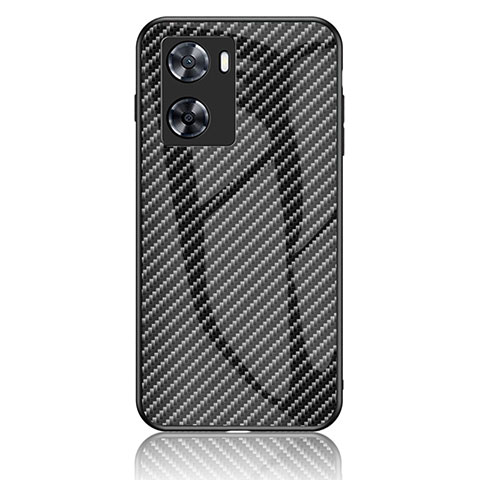 Carcasa Bumper Funda Silicona Espejo Gradiente Arco iris LS2 para OnePlus Nord N20 SE Negro