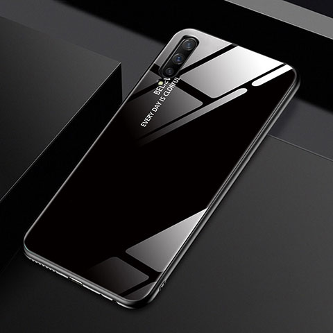 Carcasa Bumper Funda Silicona Espejo Gradiente Arco iris para Huawei Honor 9X Pro Negro