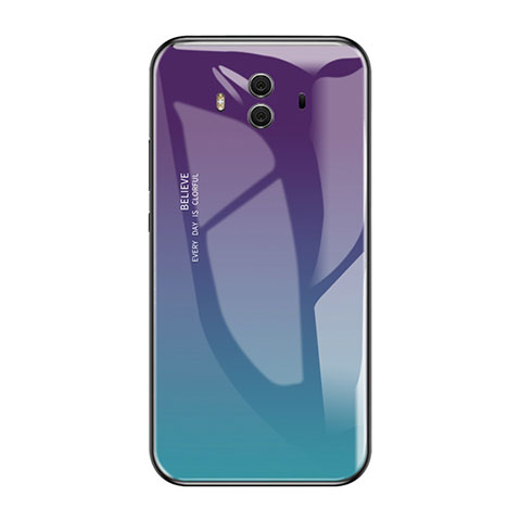 Carcasa Bumper Funda Silicona Espejo Gradiente Arco iris para Huawei Mate 10 Multicolor