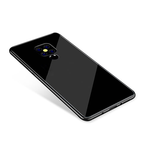 Carcasa Bumper Funda Silicona Espejo Gradiente Arco iris para Huawei Mate 20 Negro