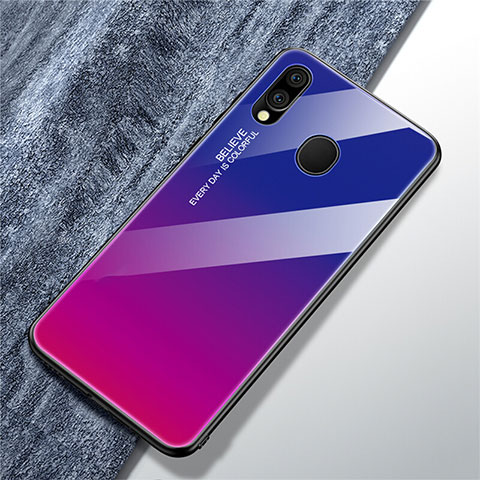 Carcasa Bumper Funda Silicona Espejo Gradiente Arco iris para Samsung Galaxy A40 Multicolor