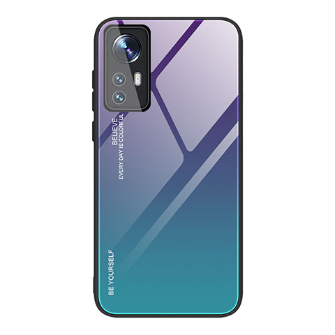 Carcasa Bumper Funda Silicona Espejo Gradiente Arco iris para Xiaomi Mi 12 5G Multicolor