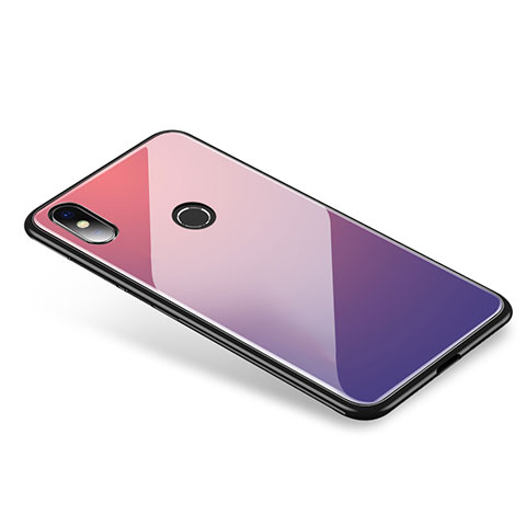 Carcasa Bumper Funda Silicona Espejo Gradiente Arco iris para Xiaomi Mi 8 Multicolor
