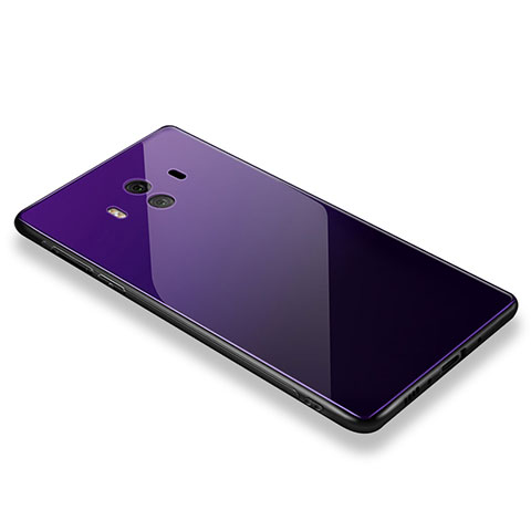 Carcasa Bumper Funda Silicona Espejo M01 para Huawei Mate 10 Morado