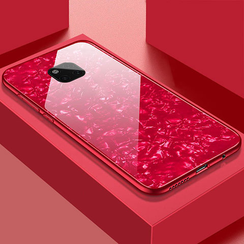 Carcasa Bumper Funda Silicona Espejo M01 para Huawei Mate 20 Pro Rojo