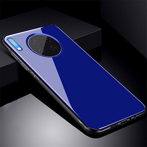 Carcasa Bumper Funda Silicona Espejo M01 para Huawei Mate 30 5G Azul