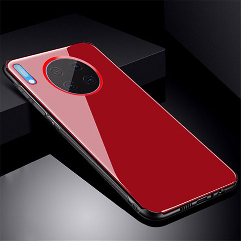 Carcasa Bumper Funda Silicona Espejo M01 para Huawei Mate 30 Rojo