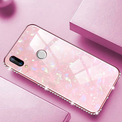 Carcasa Bumper Funda Silicona Espejo M01 para Huawei P20 Lite Rosa