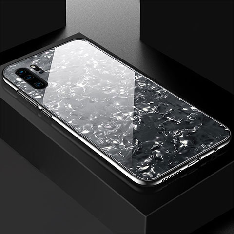 Carcasa Bumper Funda Silicona Espejo M01 para Huawei P30 Pro Negro