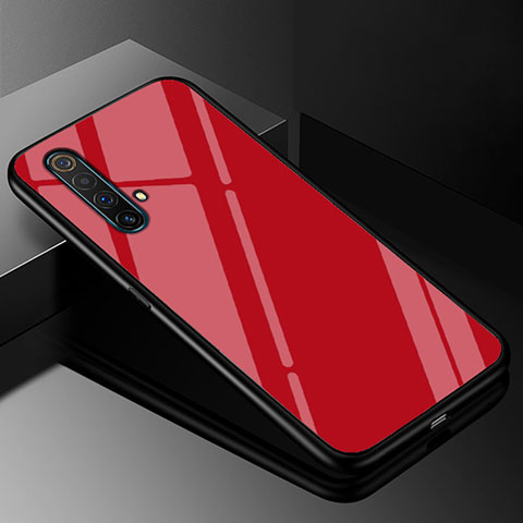 Carcasa Bumper Funda Silicona Espejo M01 para Realme X50 5G Rojo