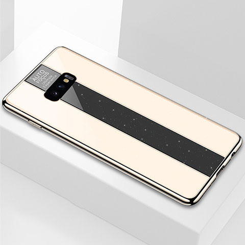 Carcasa Bumper Funda Silicona Espejo M01 para Samsung Galaxy S10e Oro