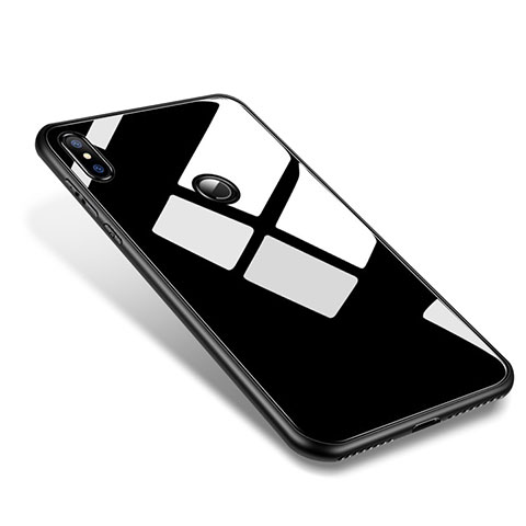 Carcasa Bumper Funda Silicona Espejo M01 para Xiaomi Mi 8 Negro