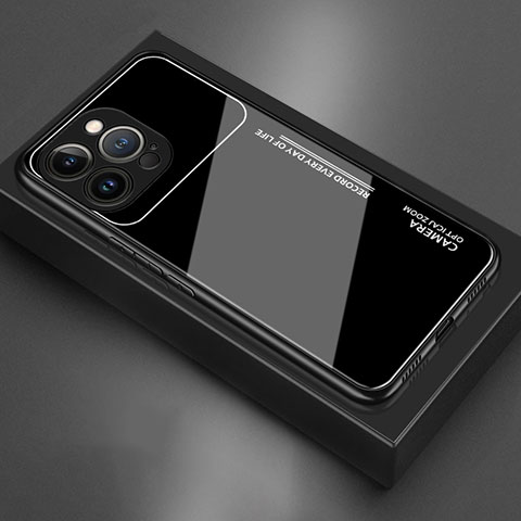 Carcasa Bumper Funda Silicona Espejo M02 para Apple iPhone 13 Pro Negro