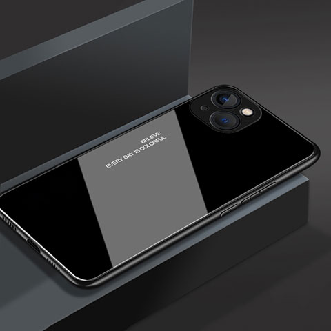 Carcasa Bumper Funda Silicona Espejo M02 para Apple iPhone 14 Negro