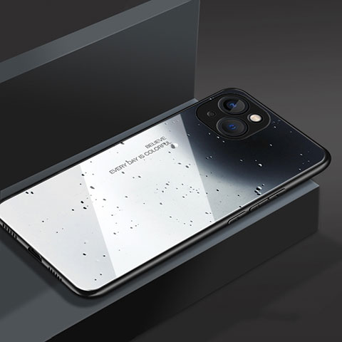 Carcasa Bumper Funda Silicona Espejo M02 para Apple iPhone 14 Plus Gris