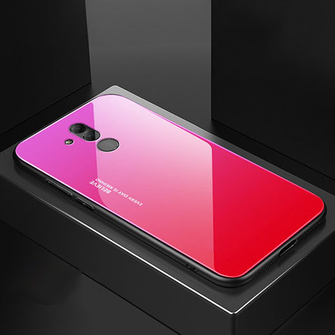 Carcasa Bumper Funda Silicona Espejo M02 para Huawei Mate 20 Lite Rosa Roja