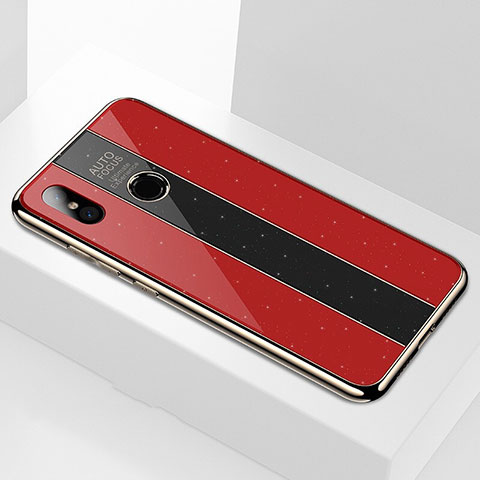 Carcasa Bumper Funda Silicona Espejo M02 para Xiaomi Mi 6X Rojo