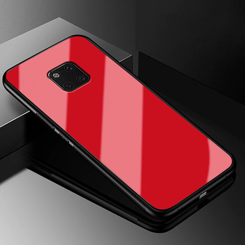 Carcasa Bumper Funda Silicona Espejo M03 para Huawei Mate 20 Pro Rojo