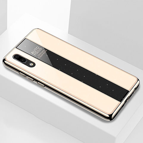 Carcasa Bumper Funda Silicona Espejo M03 para Huawei P20 Oro