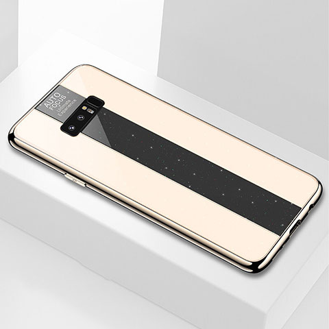 Carcasa Bumper Funda Silicona Espejo M03 para Samsung Galaxy Note 8 Duos N950F Oro