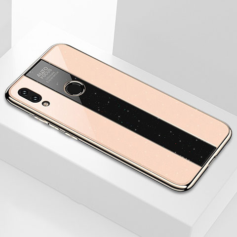 Carcasa Bumper Funda Silicona Espejo M03 para Xiaomi Redmi Note 7 Oro