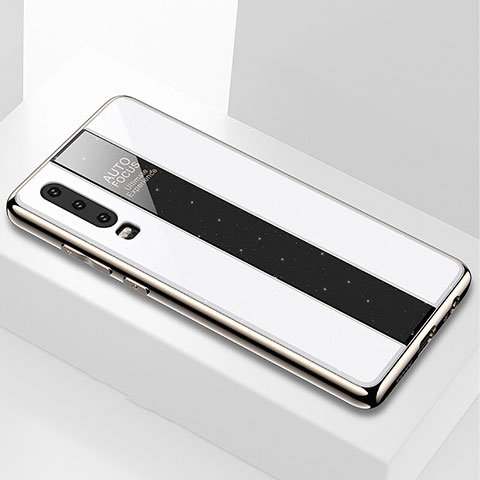Carcasa Bumper Funda Silicona Espejo M04 para Huawei P30 Blanco