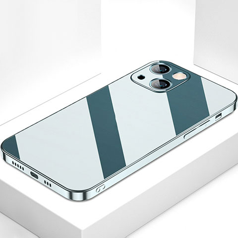 Carcasa Bumper Funda Silicona Espejo M09 para Apple iPhone 13 Mini Azul