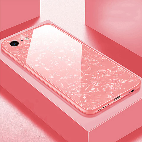 Carcasa Bumper Funda Silicona Espejo P01 para Apple iPhone 6S Plus Oro Rosa