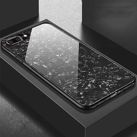Carcasa Bumper Funda Silicona Espejo para Apple iPhone 7 Plus Negro