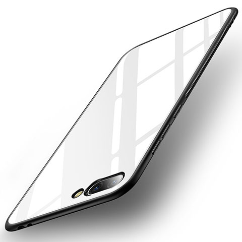 Carcasa Bumper Funda Silicona Espejo para Huawei Honor 10 Blanco