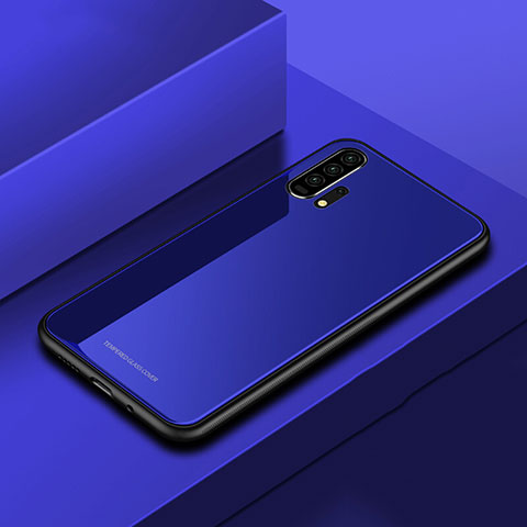 Carcasa Bumper Funda Silicona Espejo para Huawei Honor 20 Pro Azul