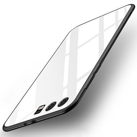 Carcasa Bumper Funda Silicona Espejo para Huawei Honor 9 Premium Blanco
