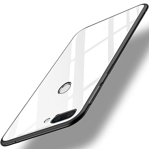 Carcasa Bumper Funda Silicona Espejo para Huawei Honor 9i Blanco