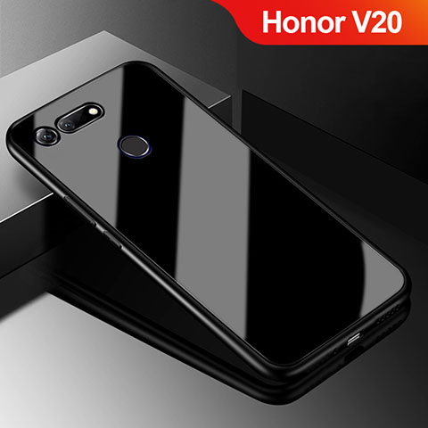 Carcasa Bumper Funda Silicona Espejo para Huawei Honor V20 Negro
