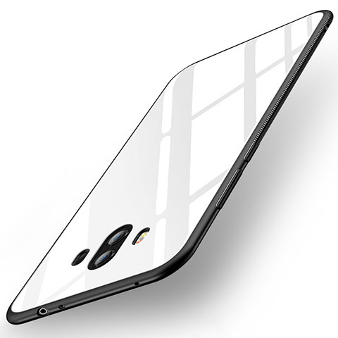 Carcasa Bumper Funda Silicona Espejo para Huawei Mate 10 Blanco