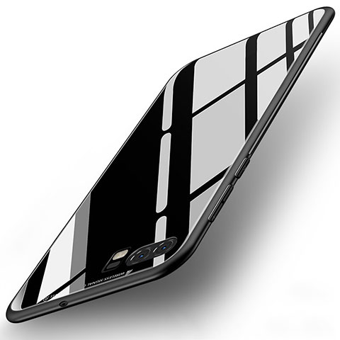 Carcasa Bumper Funda Silicona Espejo para Huawei P10 Negro