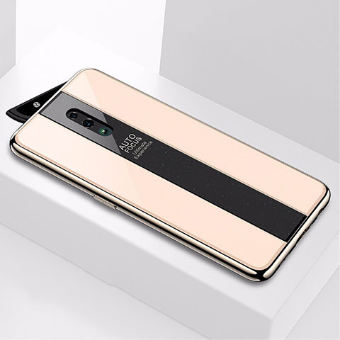 Carcasa Bumper Funda Silicona Espejo para Oppo Reno Oro