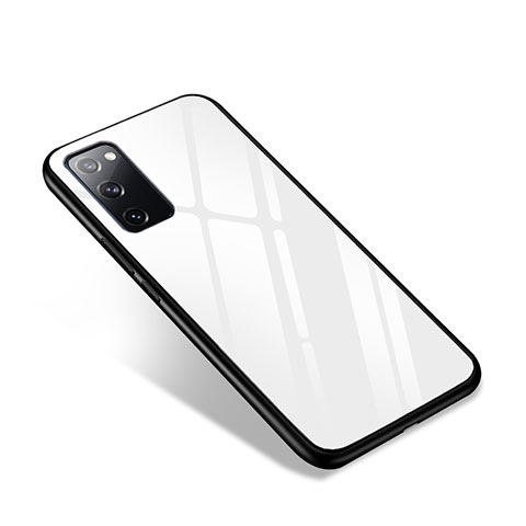 Carcasa Bumper Funda Silicona Espejo para Samsung Galaxy S20 FE 5G Blanco