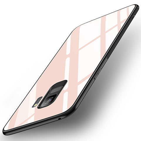 Carcasa Bumper Funda Silicona Espejo para Samsung Galaxy S9 Rosa
