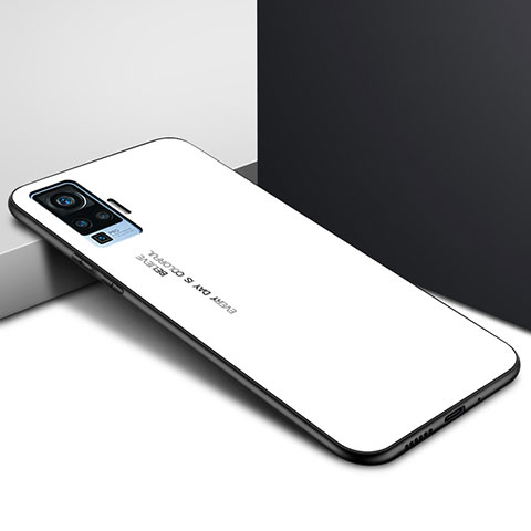 Carcasa Bumper Funda Silicona Espejo para Vivo X51 5G Blanco