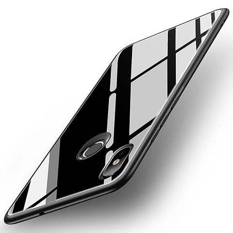 Carcasa Bumper Funda Silicona Espejo para Xiaomi Mi 8 Negro