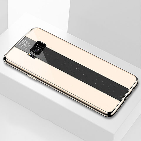 Carcasa Bumper Funda Silicona Espejo S01 para Samsung Galaxy S8 Oro