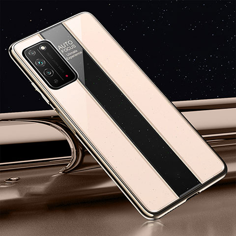 Carcasa Bumper Funda Silicona Espejo T01 para Huawei Honor X10 5G Oro