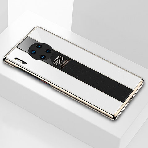 Carcasa Bumper Funda Silicona Espejo T01 para Huawei Mate 30 5G Blanco