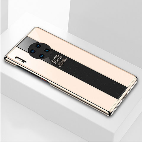 Carcasa Bumper Funda Silicona Espejo T01 para Huawei Mate 30 Pro Oro