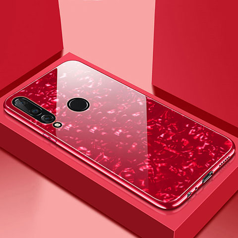 Carcasa Bumper Funda Silicona Espejo T01 para Huawei Nova 4e Rojo