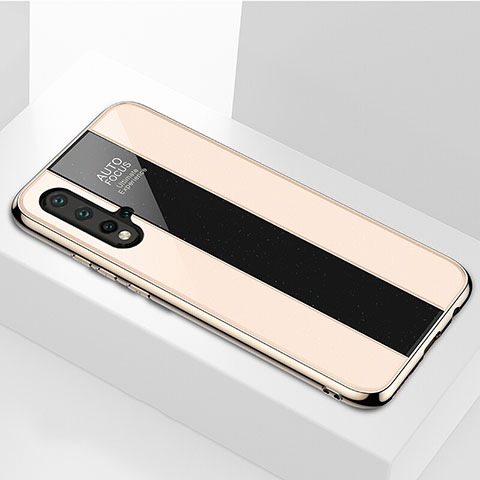 Carcasa Bumper Funda Silicona Espejo T01 para Huawei Nova 5 Oro