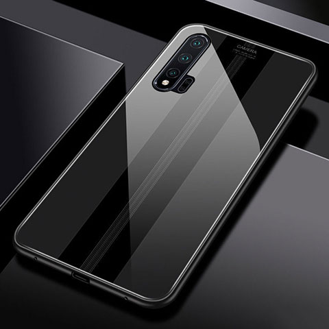 Carcasa Bumper Funda Silicona Espejo T01 para Huawei Nova 6 5G Negro