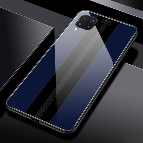 Carcasa Bumper Funda Silicona Espejo T01 para Huawei Nova 7i Azul