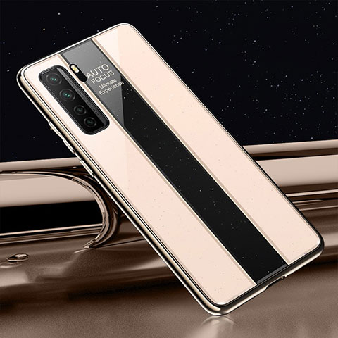 Carcasa Bumper Funda Silicona Espejo T01 para Huawei P40 Lite 5G Oro